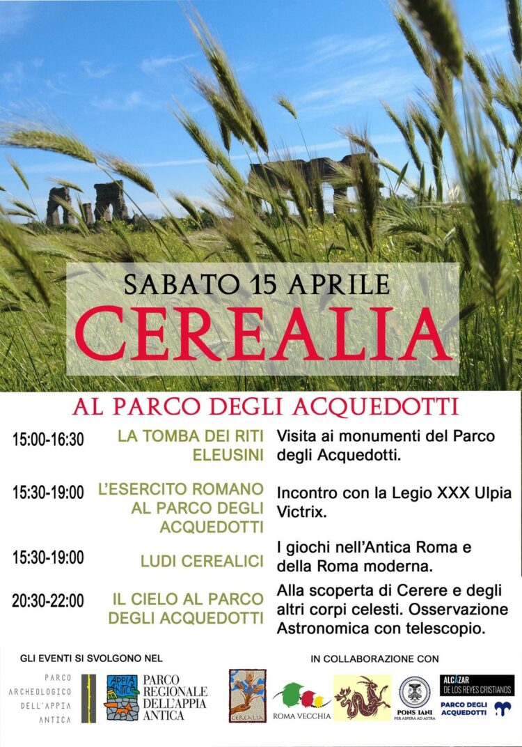 Cerealia al Parco degli Acquedotti - sabato 15 aprile 2023