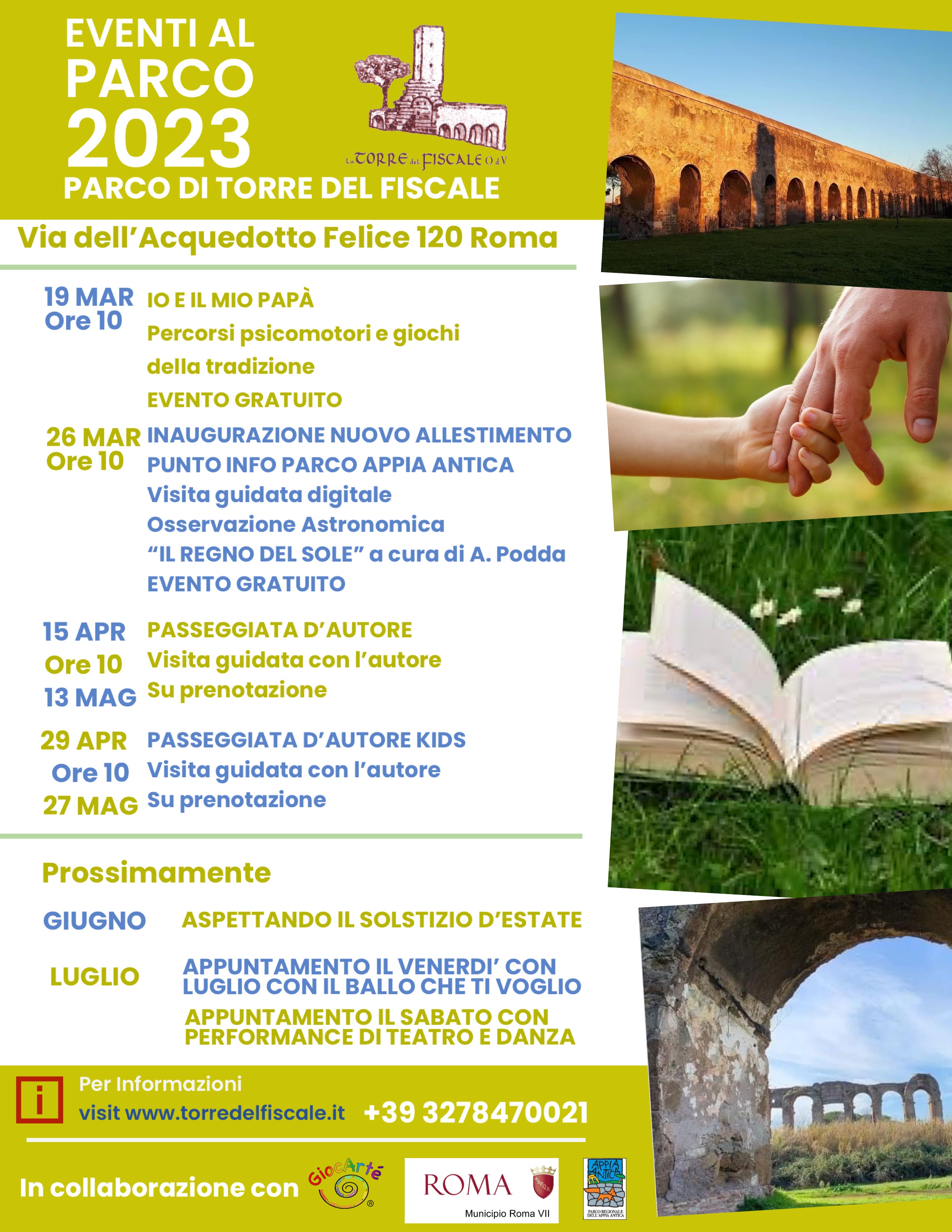 Gli eventi di Primavera al Parco di Torre del Fiscale