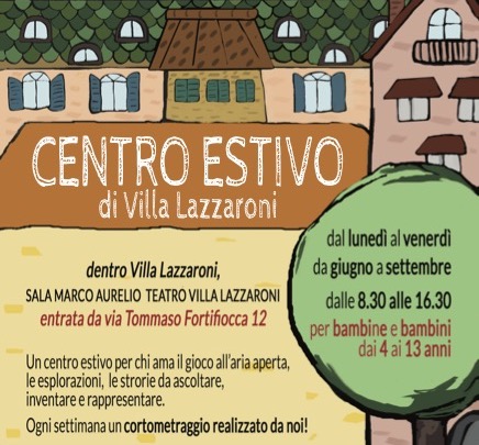 Iscrizioni Centro Estivo Villa Lazzaroni