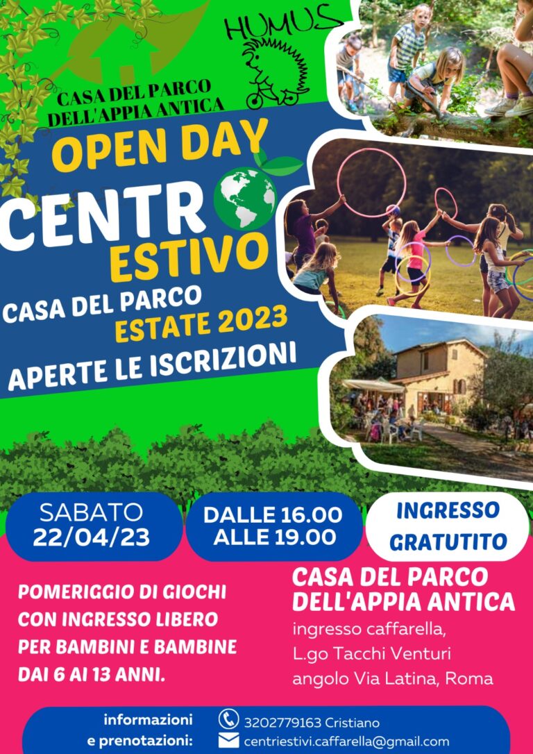 Open Day Centro Estivo alla Casa del Parco