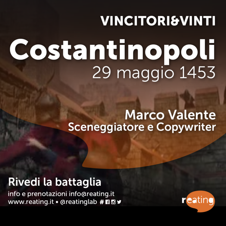 Solo per oggi, 29 maggio, a condizioni eccezionali, il racconto dell’assedio di Costantinopoli di Vincitori&Vinti.