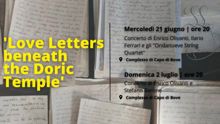 Le Lettere d’Amore del Sepolcro Dorico diventano musica: i concerti di Enrico Olivanti