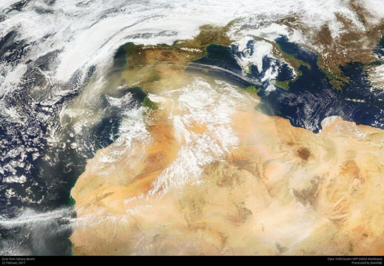 Dust from Sahara 2017 02 22