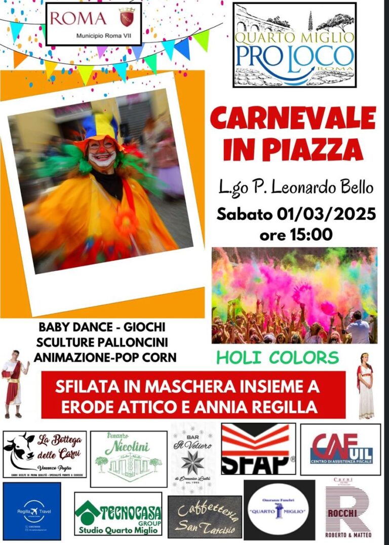Carnevale 2025 ProLoco Quarto Miglio