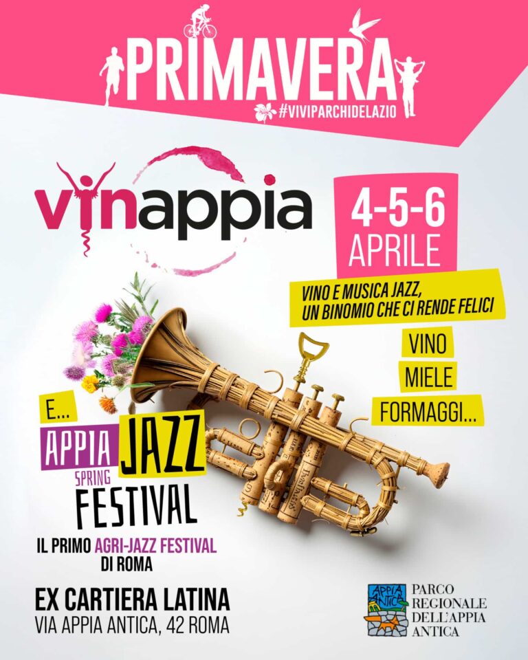 Appia-Jazz Festival e VinAppia: Musica, Vino e Biodiversità nel Cuore del Parco dell’Appia Antica