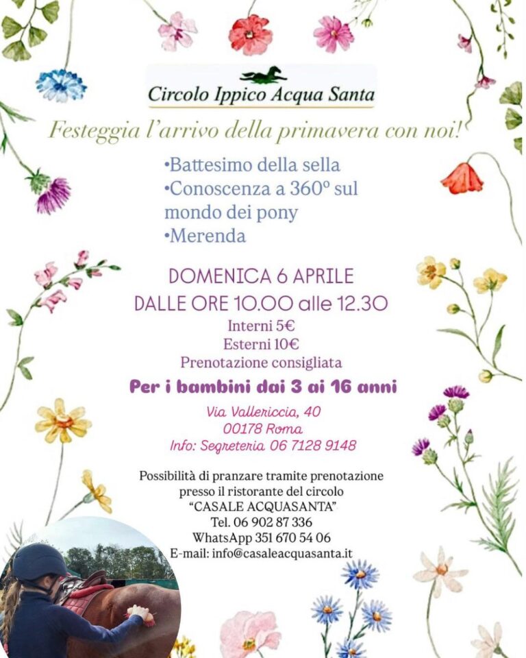 scopri il mondo dei pony al Circolo Ippico Acqua Santa