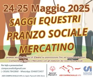 Weekend a Roma tra natura, cavalli, musica e artigianato – 24 e 25 maggio 2025 da Ciampacavallo