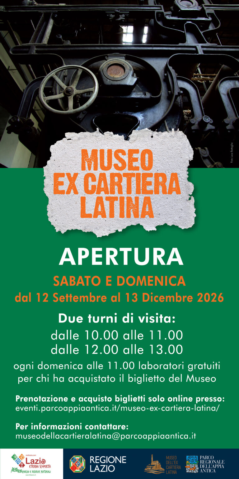 Riapre il Museo dell’ex Cartiera Latina